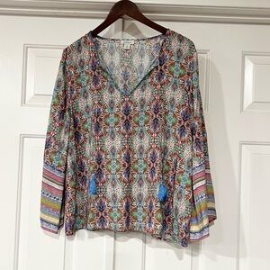 Sundance Colorful Patterned Blouse